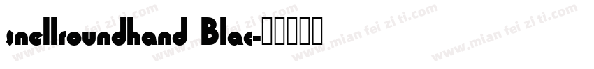 snellroundhand Blac字体转换